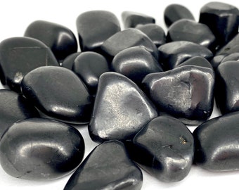 Shungite Stones, Tumbled Shungite, Polished Shungite Crystals