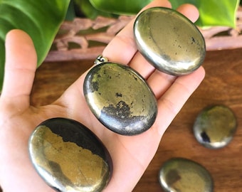 Pyrite Palm Stone