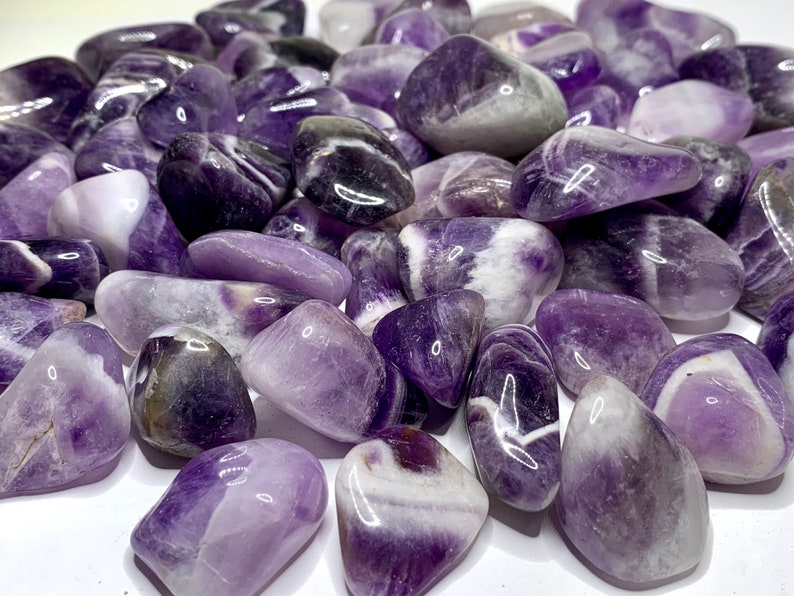 chevron amethyst tumbled chevron amethyst tumbled