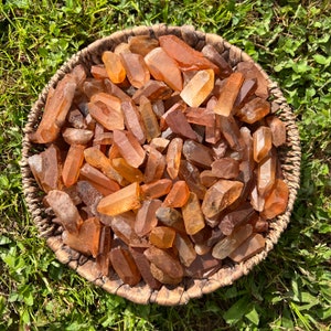 Tangerine Quartz Crystal Points