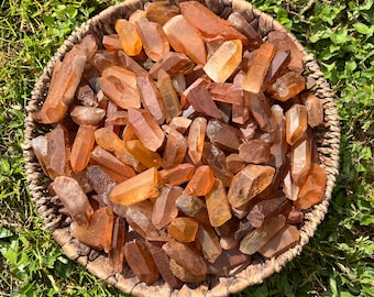 Tangerine Quartz Crystal Points