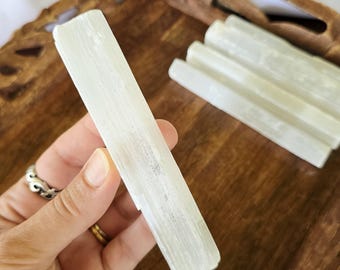 Selenite Sticks, 5" Selenite Crystal Wand