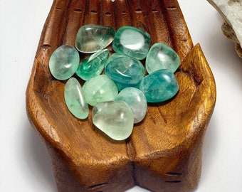 Green Fluorite Tumbled Stones