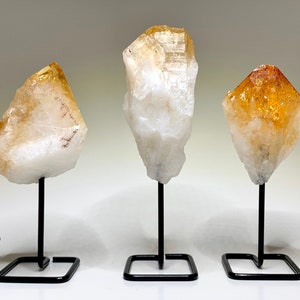 Citrine Crystal Point on stand