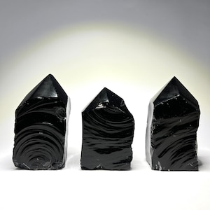 Black Obsidian Crystal Points