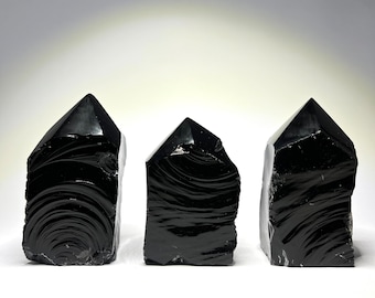 Black Obsidian Crystal Points