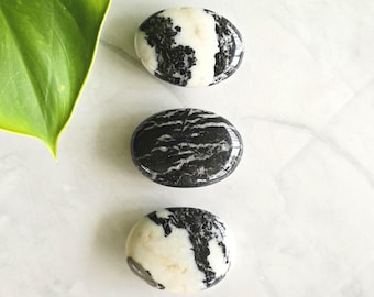 Zebra Jasper Palm Stone