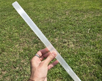 15" Selenite Crystal Wand, Selenite Sticks