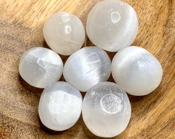Selenite Tumble Stones