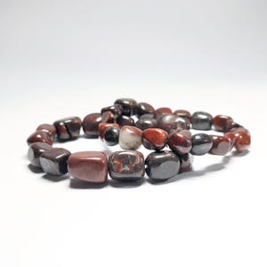 Brecciated Jasper Tumbled Crystal Bracelet