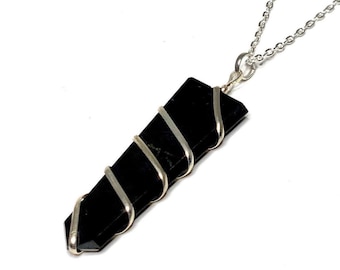 Shungite Point Pendant Necklace