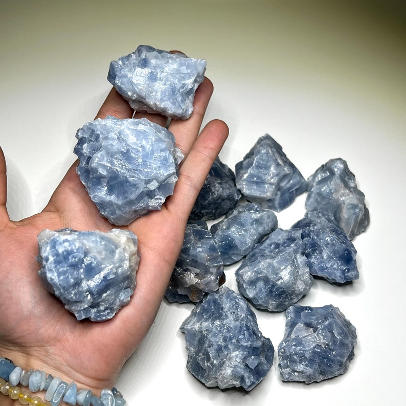 Raw Blue Calcite From Mexico - Etsy