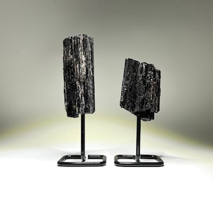 Raw Black Tourmaline on Stand XL 300-500G