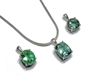 Green Fluorite Pendant Necklace