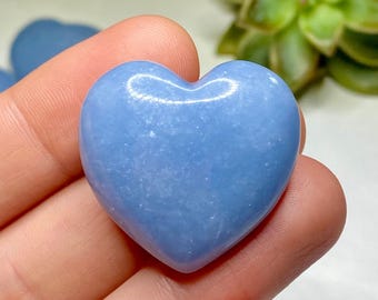 Angelite Pocket Heart