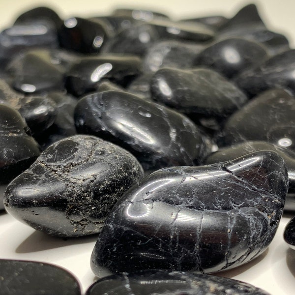 Black Tourmaline Tumbled Stones