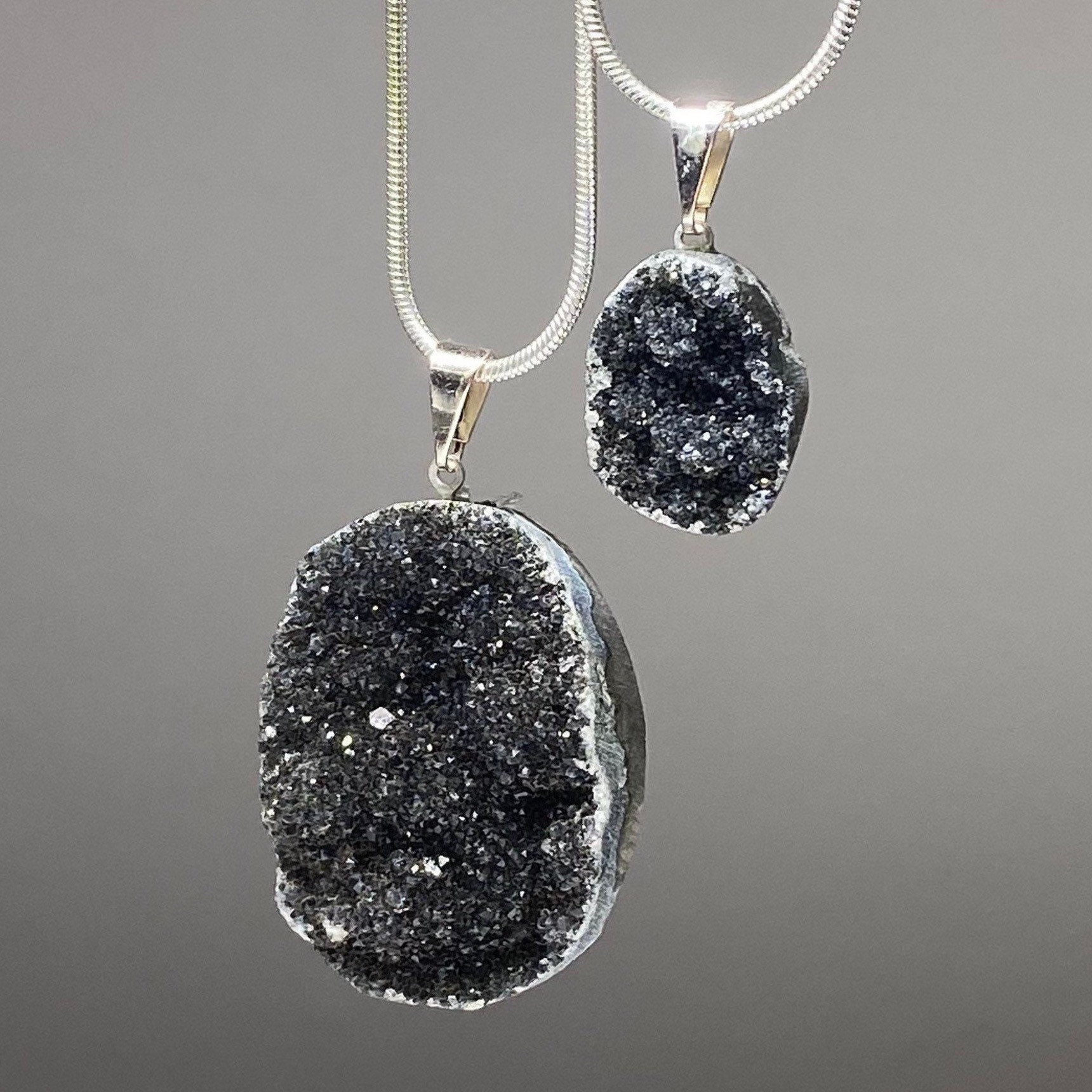 Black amethyst necklace deals