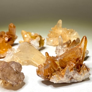 Tangerine Quartz Crystal Cluster