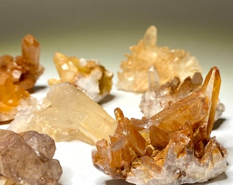 Tangerine Quartz Crystal Cluster