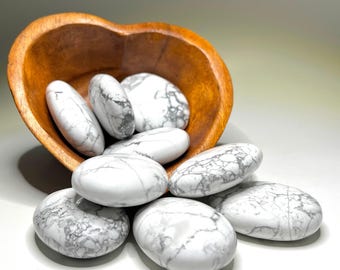 White Howlite Palm Stones