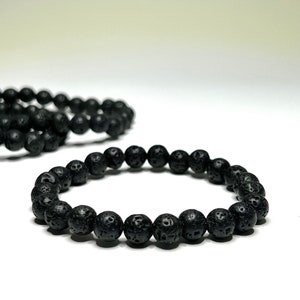 Lava Rock Beaded Bracelet