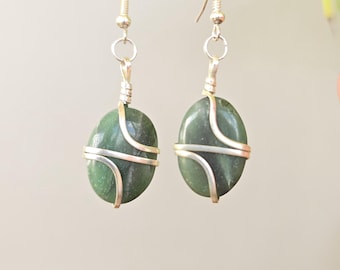 Green Aventurine Dangle Earring