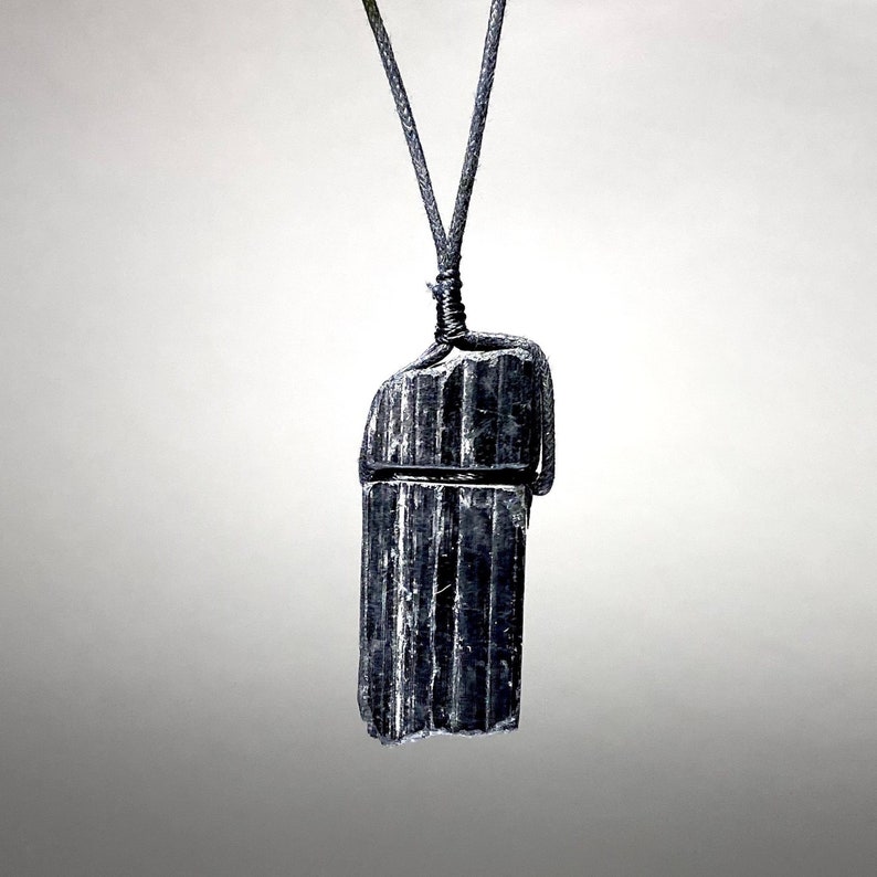 Black Tourmaline on Black Cord 