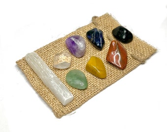 Chakra Stones 8 Piece Crystal Set