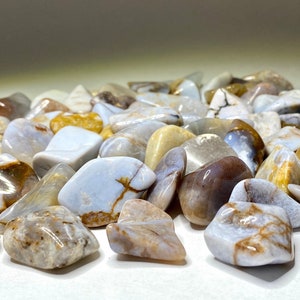 Botswana Agate Grey Tumbled Stones