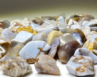 Botswana Agate Grey Tumbled Stones