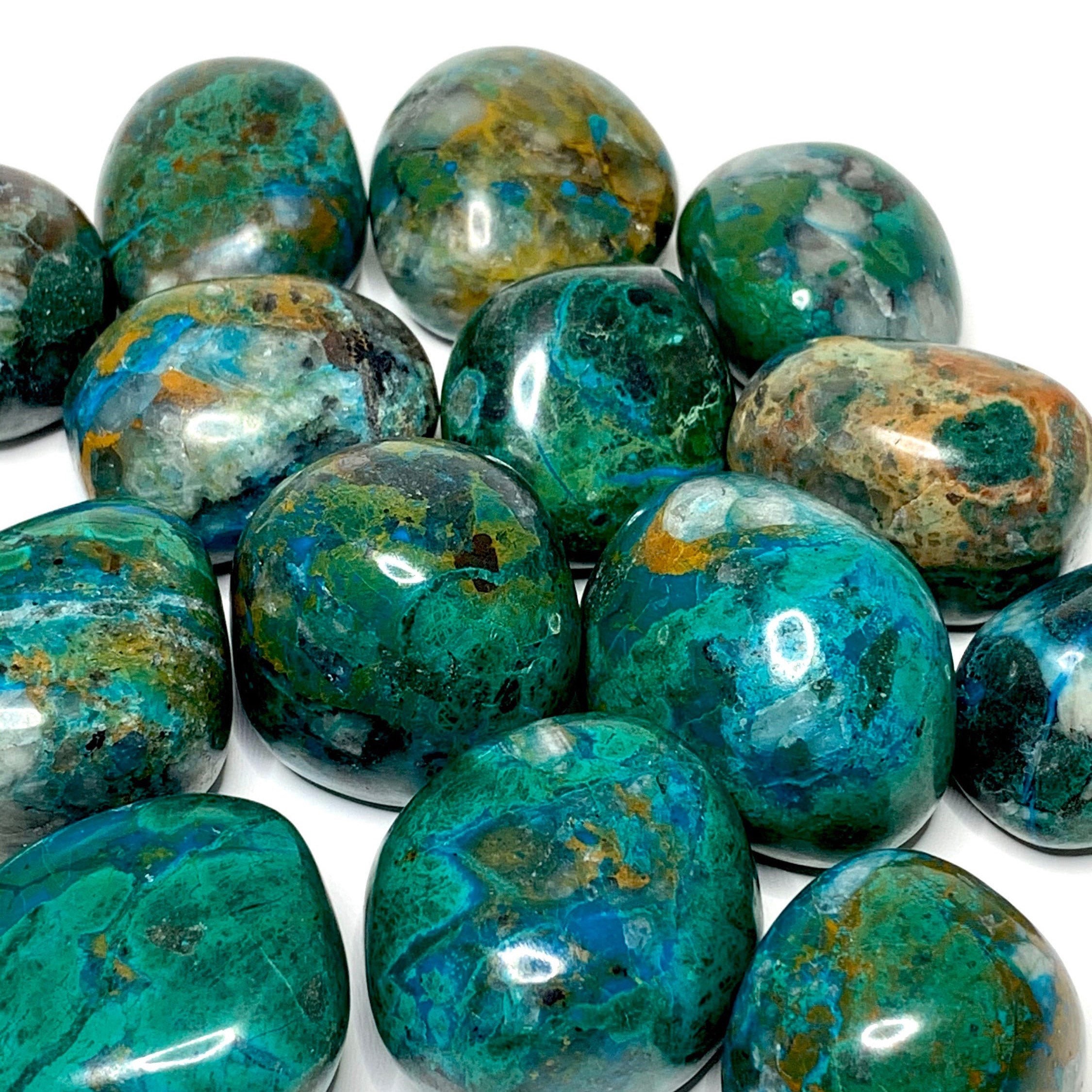 Chrysocolla (tumbled) Chrysocolla (tumbled)