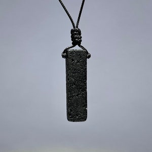 Lava Rock Stone Pendant Necklace