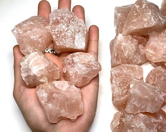 Rough Rose Quartz Crystal from India
