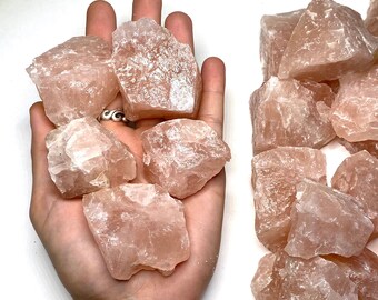 Rose Quartz Rough Crystal from India