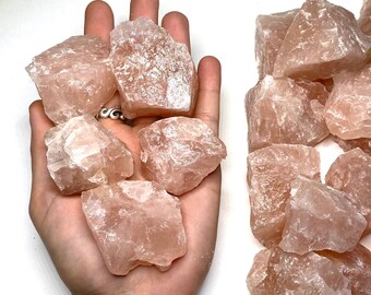 Rough Rose Quartz Crystal from India