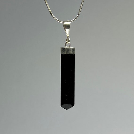 Tormalina Nera, Ciondolo In Argento Sterling 925 Con Pietra - Foto 8