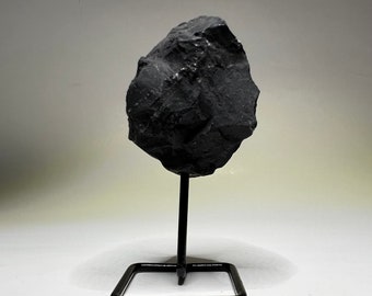 Raw Shungite Stone on Stand