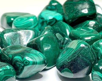 Malachite Tumbled Stones