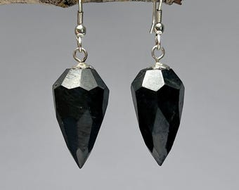 Shungite Stone Dangle Earrings