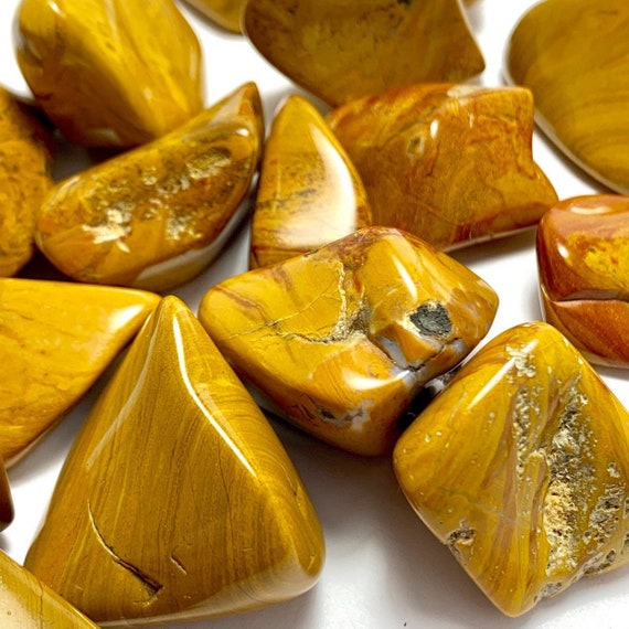 Yellow Jasper Tumbled Stones - Etsy