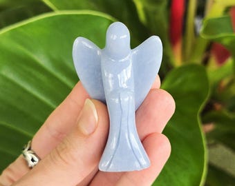 Angelite Crystal Angel Figurine