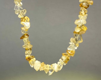 Citrine Crystal Chips Necklace