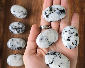 Rainbow Moonstone Palm Stone