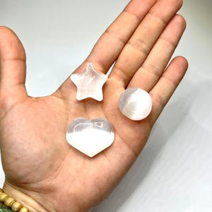Selenite Crystal Pocket Stone