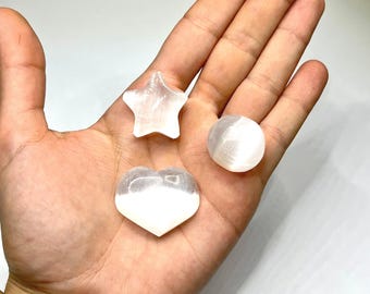 Selenite Crystal Pocket Stone