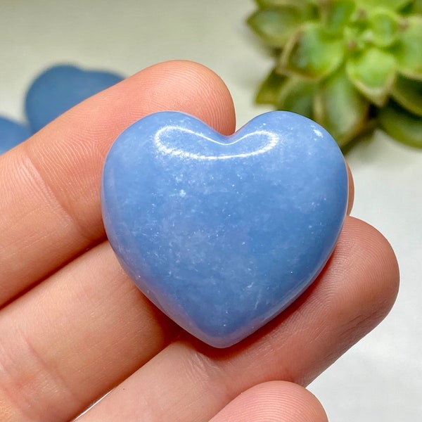 Angelite Pocket Heart