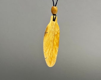 Palo Santo Feather Cord Necklace