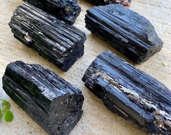 Raw Black Tourmaline, Jumbo Size Tourmaline Crystal