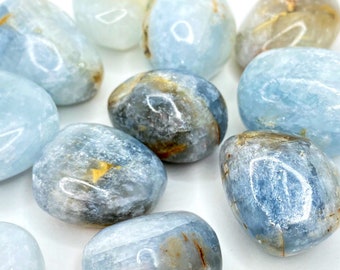 Celestite Tumbled Stones - Extra Quality