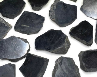 Raw Shungite Stone Top Polished